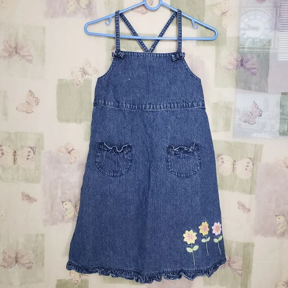 Gymboree | Dresses | Girls Denim With Floral Embroidery Dress | Poshmark Gymboree | Dresses | Girls Denim With Floral Embroidery Dress | Poshmark